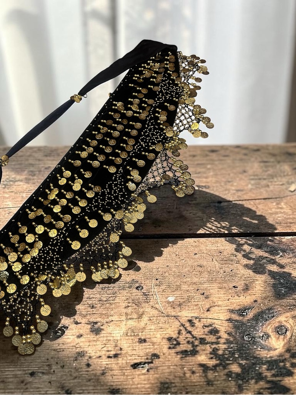 Vintage Extra Large Festival Sequin Bellydancing Waist Tassle